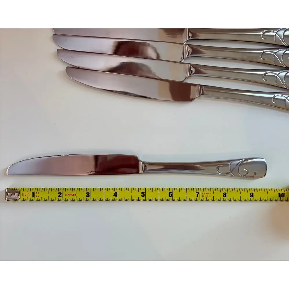 Oneida Serif Stainless Steel Dinner Knives – Set of 7